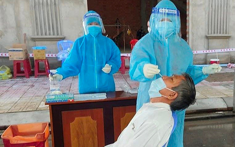 Xét nghiệm, tầm soát F0 tại TP Bến Tre, tỉnh Bến Tre. 