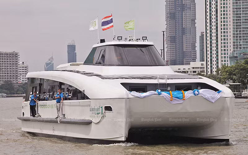 Thái Lan khuyến khích tàu, thuyền sử dụng động cơ điện trong năm 2021. Ảnh: Bangkok Post