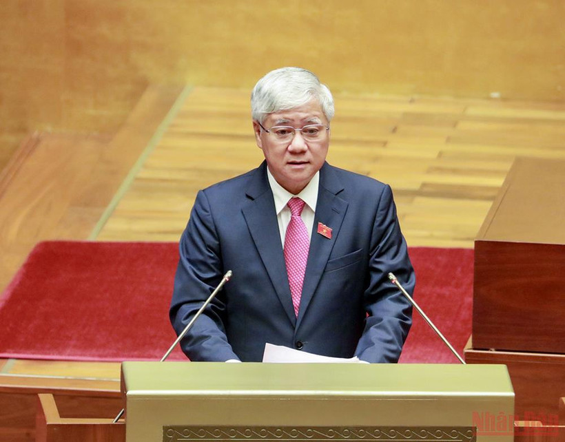 Chủ tịch Ủy ban Trung ương Mặt trận Tổ quốc Việt Nam Đỗ Văn Chiến. Ảnh: DUY LINH