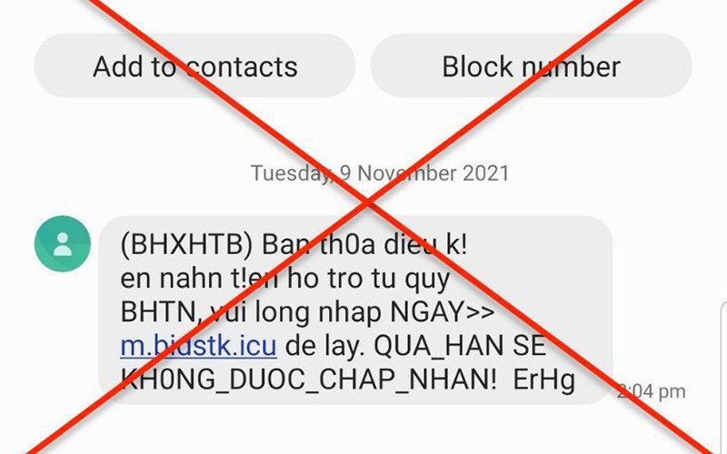 Người dân cần cảnh giác với tin nhắn từ các đầu số lạ.