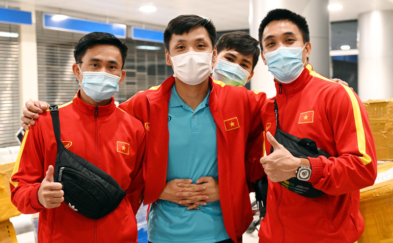 Đội tuyển futsal Việt Nam về nước sau hành trình ấn tượng ở VCK Futsal World Cup 2021. (Ảnh: VFF)