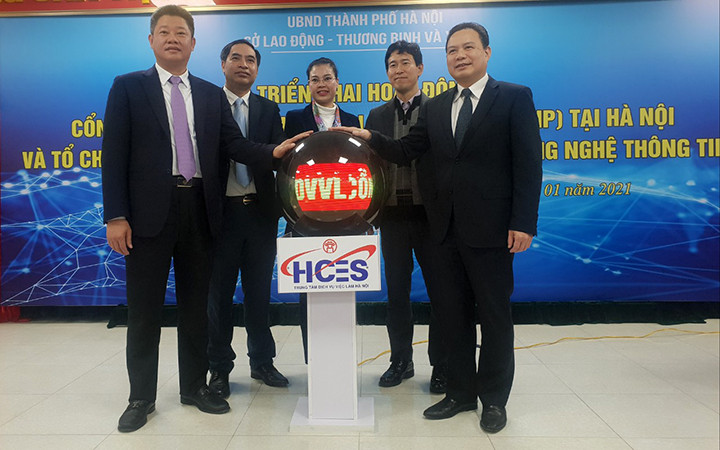 Triển khai Cổng thông tin Dịch vụ việc làm Việt Nam hoạt động tại Hà Nội.