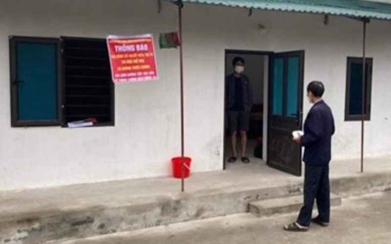 Một trường hợp F0 ở xã Đông Phong, Tiền Hải (tỉnh Thái Bình) được điều trị tại nhà.