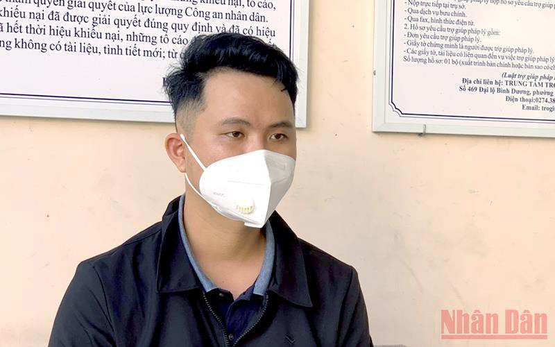 Đối tượng Nguyễn Đình Nhuận đang bị tạm giữ.