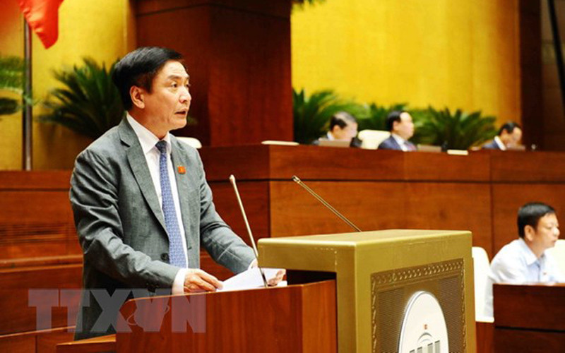 Tổng Thư ký, Chủ nhiệm Văn phòng Quốc hội Bùi Văn Cường phát biểu. (Ảnh: Minh Đức/TTXVN)