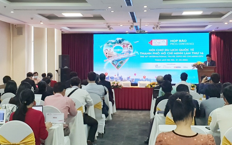 Toàn cảnh họp báo ITE HCMC 2022.