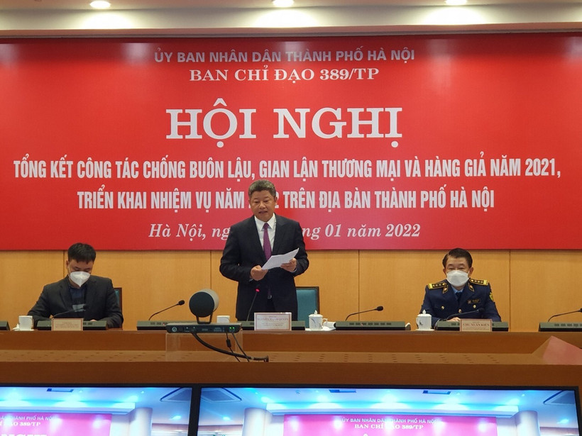 Ban Chỉ đạo 389 Hà Nội đã xử lý 25.306 vụ vi phạm về buôn lậu, gian lận thương mại trong năm 2021. (Ảnh: moit.gov.vn)