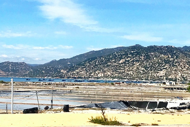 Một góc khu vực nhà nước thu hồi đất để thực hiện dự án điện khí LNG tại xã Phước Diêm, huyện Thuận Nam, tỉnh Ninh Thuận.