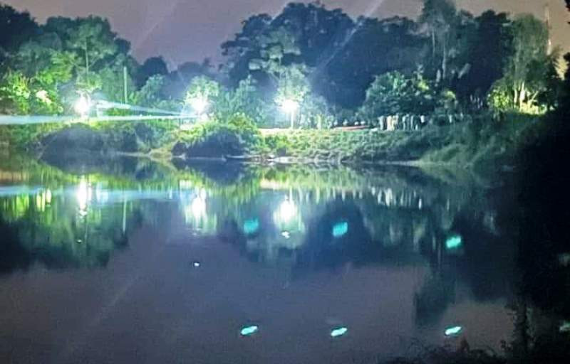 Đập Chắt, nơi hai người không may bị đuối nước.