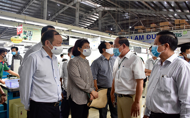 Đoàn công tác kiểm tra trực tiếp tại Công ty Cổ phần Thái Bình Kiên Giang.