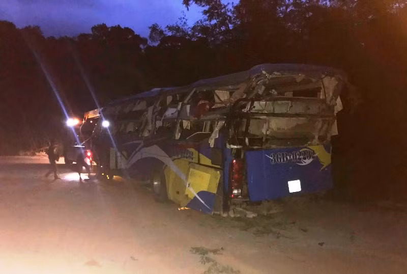 Hiện trường vụ tai nạn.