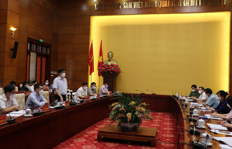 Bộ trưởng Y tế Nguyễn Thanh Long tại buổi làm việc.
