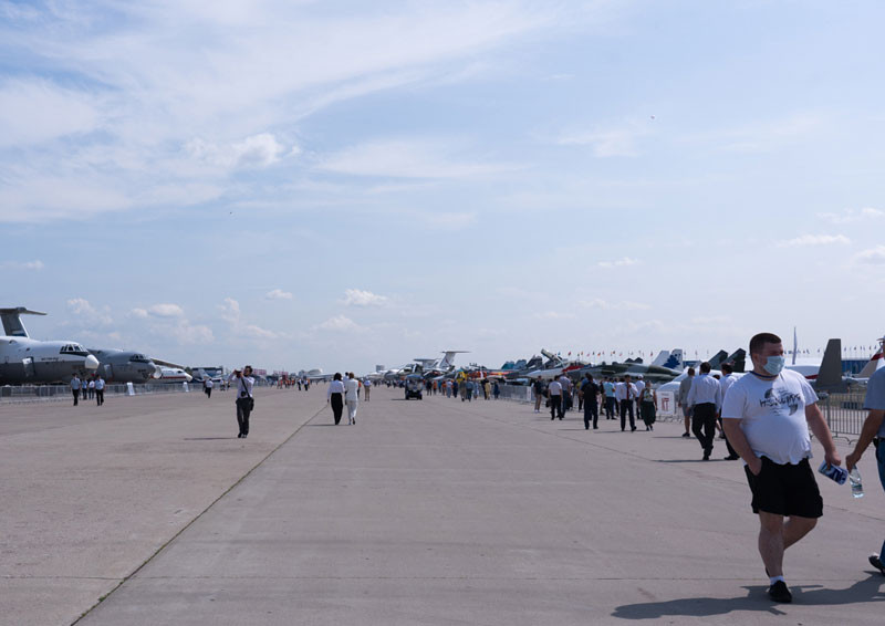 Một góc Triển lãm MAKS-2021.