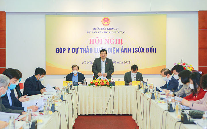 Hội nghị góp ý Dự thảo Luật Điện ảnh (sửa đổi) tại Hà Nội.