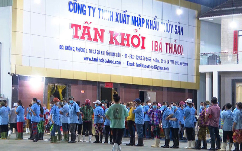 Công ty THHH Xuất nhập khẩu thủy sản Tấn Khởi (Bạc Liêu) cam kết thực hiện nghiêm các biện pháp phòng, chống dịch, kiên quyết không để sự việc đáng tiếc xảy ra.