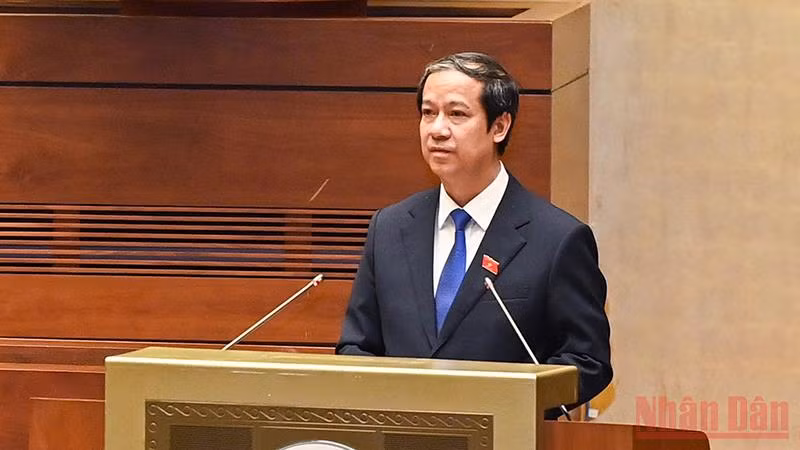 Bộ trưởng Giáo dục và Đào tạo Nguyễn Kim Sơn. Ảnh: LINH NGUYÊN