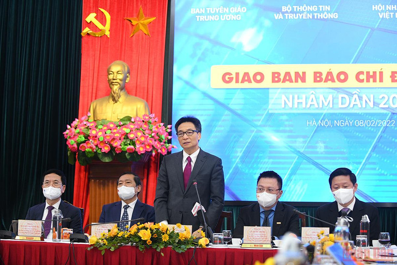 Phó Thủ tướng Vũ Đức Đam dự và phát biểu tại hội nghị. Ảnh: THÀNH ĐẠT