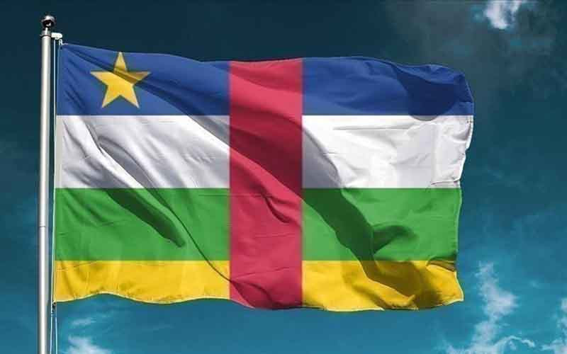 Cờ Trung Phi. (Ảnh: AA)