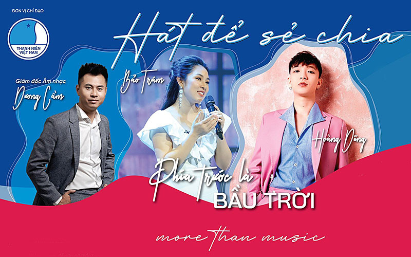 Các nghệ sĩ trẻ tham gia Chương trình “Sing for life, Sing for love - Hát để sẻ chia”.