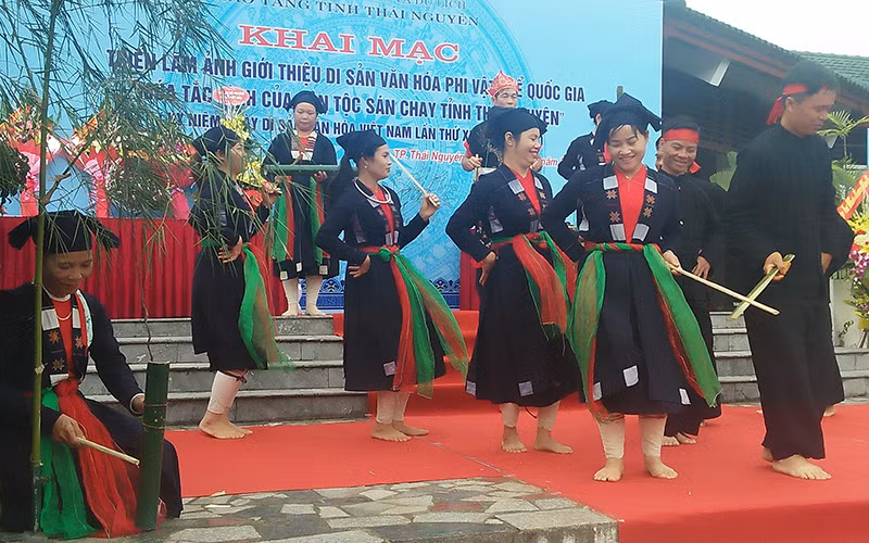 Múa Tắc Xình, di sản văn hóa quốc gia của đồng bào Sán Chỉ.