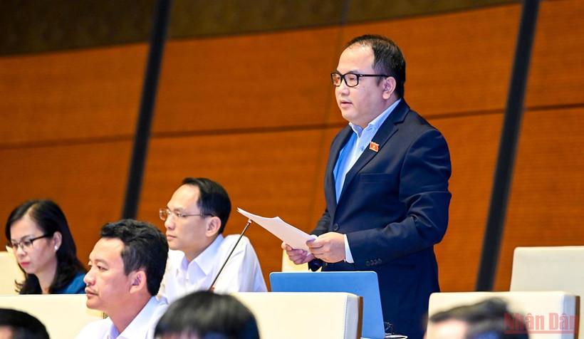 Đại biểu Phạm Trọng Nghĩa, đoàn đại biểu Quốc hội tỉnh Lạng Sơn. Ảnh: Linh Nguyên