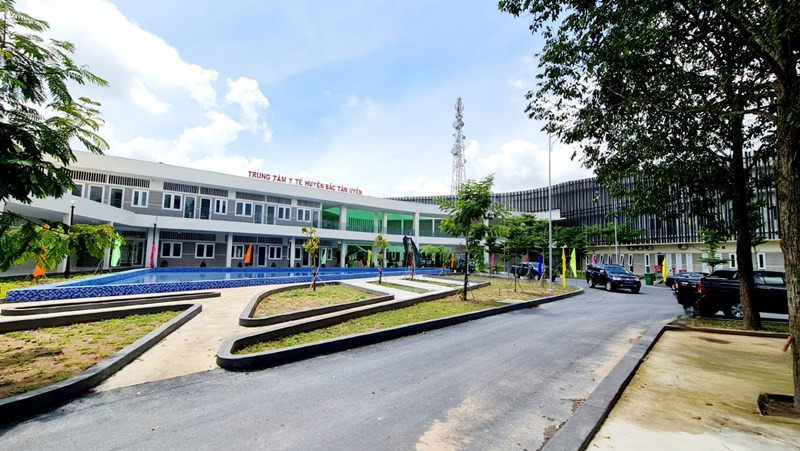 Khu điều trị bệnh nhân Covid-19 tại Trung tâm Y tế huyện Bắc Tân Uyên (Bình Dương). 