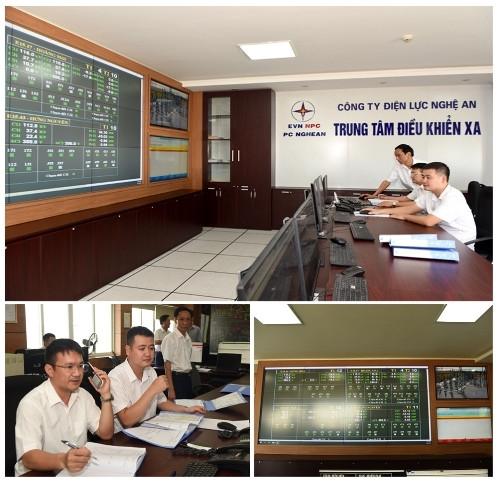 Từ Trung tâm điều khiển xa của Điện lực Nghệ An, mọi tín hiệu của các bộ chỉ báo sự cố trên các tuyến đường dây 35kV, 22kV đều được tự động truyền về. Tại Trung tâm điều khiển này, cán bộ, nhân viên phải thường trực 24/7 để phục vụ công tác chỉ đạo xử lý sự cố.