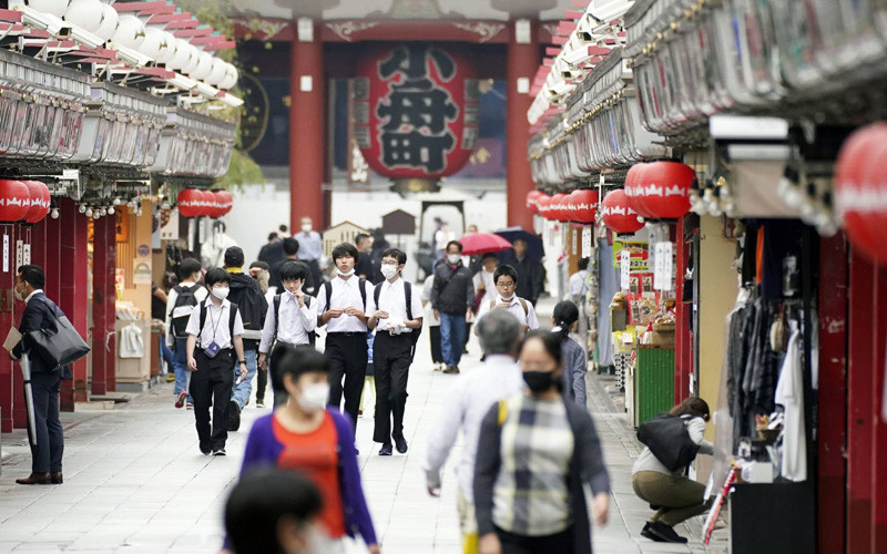 Thủ đô Tokyo trong chiến dịch "Go To Travel" (Ảnh: KYODO)