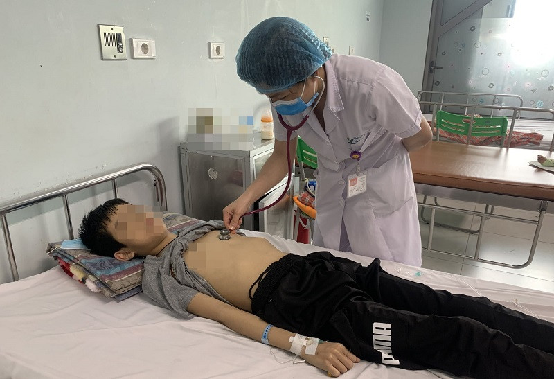 Bé trai đã bình phục sức khỏe.