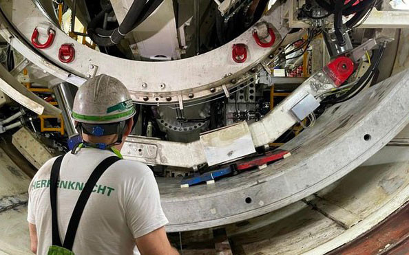 Vận hành thử máy đào hầm TBM thứ hai.