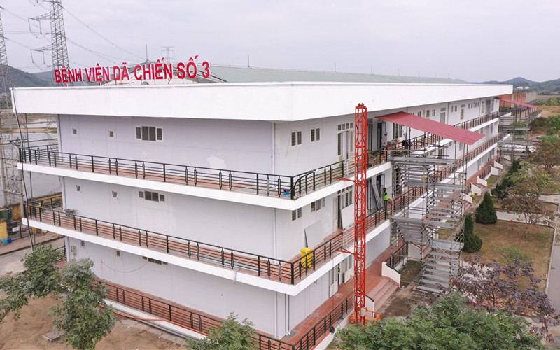 Bệnh viện dã chiến do Sun Group xây dựng. 