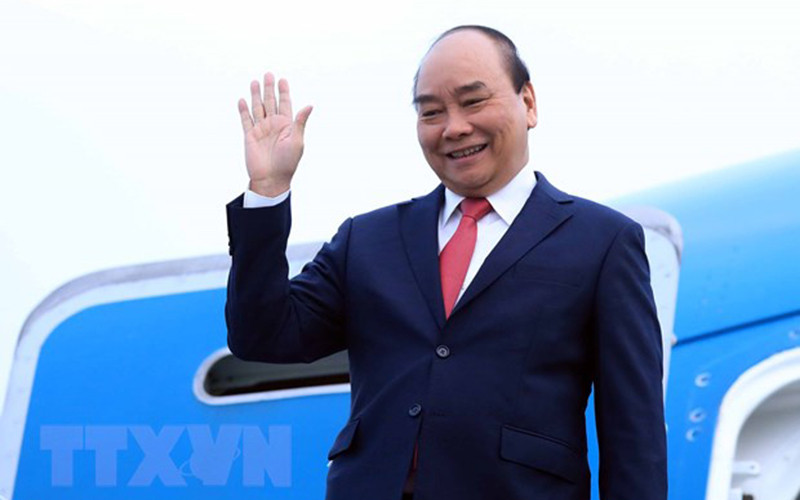 Chủ tịch nước Nguyễn Xuân Phúc lên đường thăm cấp Nhà nước Vương quốc Campuchia. Ảnh: TTXVN