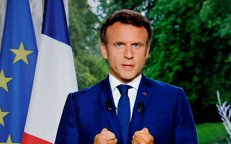 Tổng thống Emmanuel Macron có bài phát biểu đầu tiên trên truyền hình kể từ khi liên minh cầm quyền mất đa số tuyệt đối tại Quốc hội. (Ảnh: L'Express)