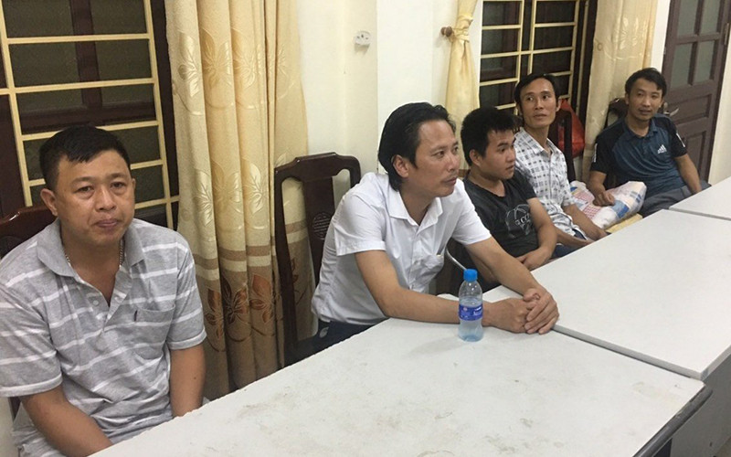 Các đối tượng trong đường dây làm giả giấy xét nghiệm Covid-19.