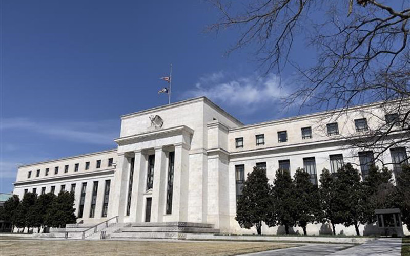 Trụ sở Cục Dự trữ liên bang Mỹ (Fed) tại Washington, D.C. (Ảnh: AFP/TTXVN)