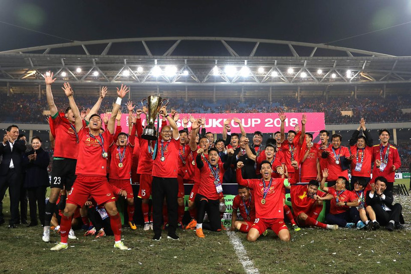 Đội tuyển Việt Nam là Đương kim vô địch AFF Suzuki Cup. (Ảnh: VFF)