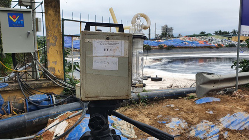 Máy đo mùi hôi nước rỉ rác. (Ảnh: JVE)