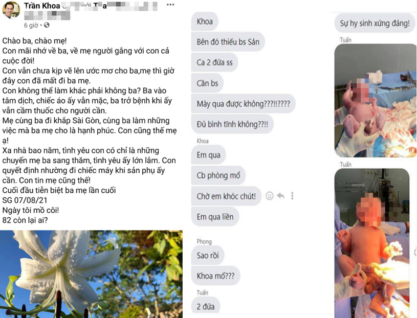 Ảnh chụp màn hình bài viết được đăng trên tài khoản có tên Trần Khoa, bài này sau đó đã bị xóa. (Ảnh: baotintuc.vn)