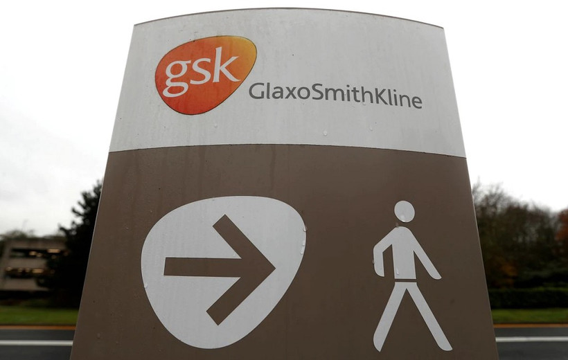 Logo của GSK. Ảnh: Reuters.