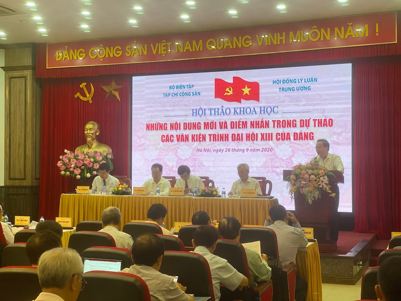 Hội thảo “Những nội dung mới và điểm nhấn trong dự thảo các văn kiện trình Đại hội XIII của Đảng”