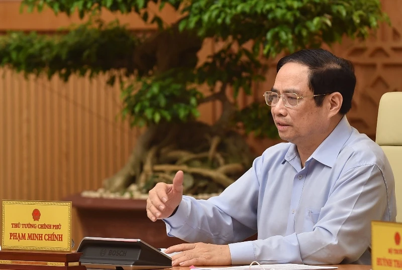 Thủ tướng Phạm Minh Chính phát biểu tại cuộc họp.