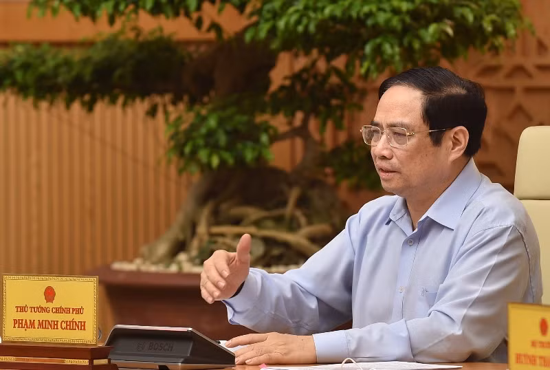 Thủ tướng Phạm Minh Chính phát biểu tại cuộc họp.