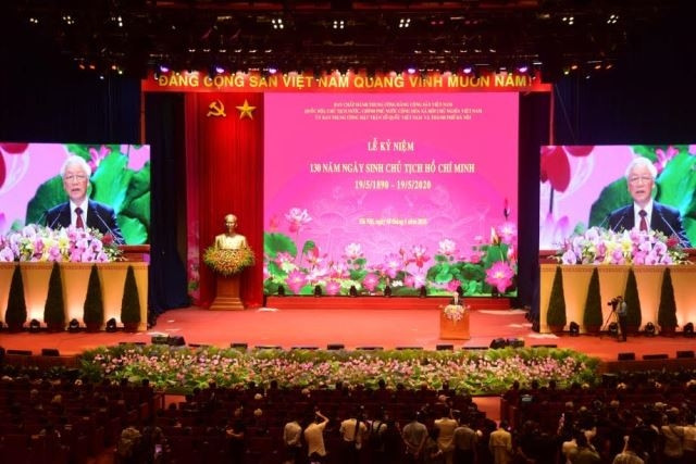 Lễ mít-tinh kỷ niệm 130 năm Ngày sinh Chủ tịch Hồ Chí Minh (19-5-1890 – 19-5-2020) tại Trung tâm Hội nghị quốc gia (Hà Nội).