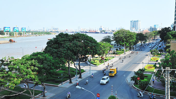 Công viên bến Bạch Đằng. Ảnh: HẢI NAM