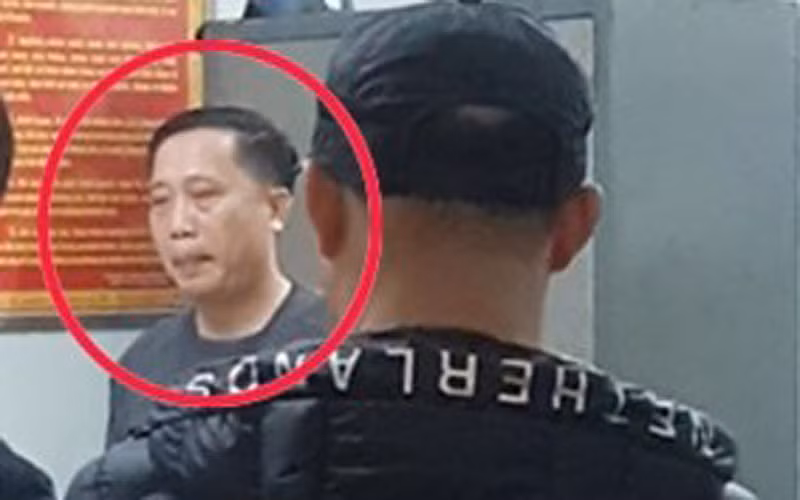 Nguyễn Văn Bình (tức Bình Vổ), một trùm xã hội đen ở Thái Bình (khoanh đỏ) cùng năm thuộc hạ đã bị Công an tỉnh Thái Bình bắt tạm giam (Ảnh CTV) 