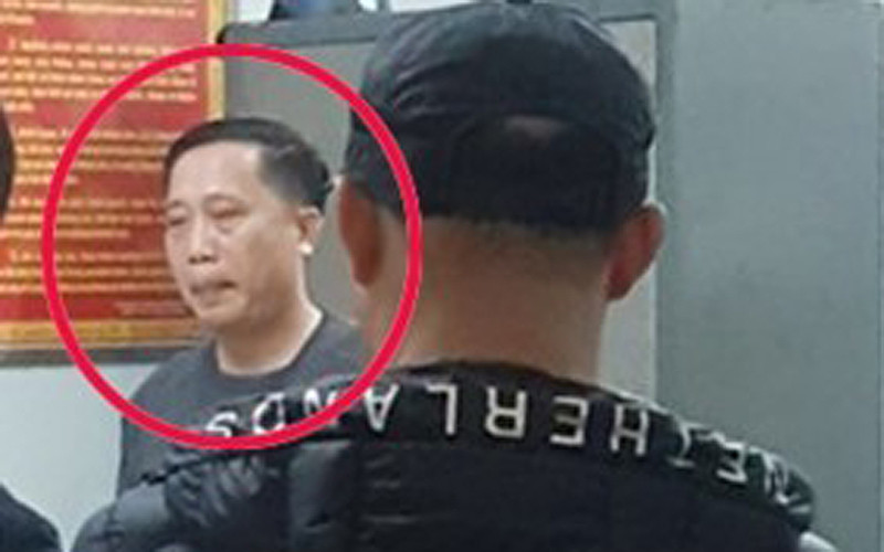 Nguyễn Văn Bình (tức Bình Vổ), một trùm xã hội đen ở Thái Bình (khoanh đỏ) cùng năm thuộc hạ đã bị Công an tỉnh Thái Bình bắt tạm giam (Ảnh CTV) 