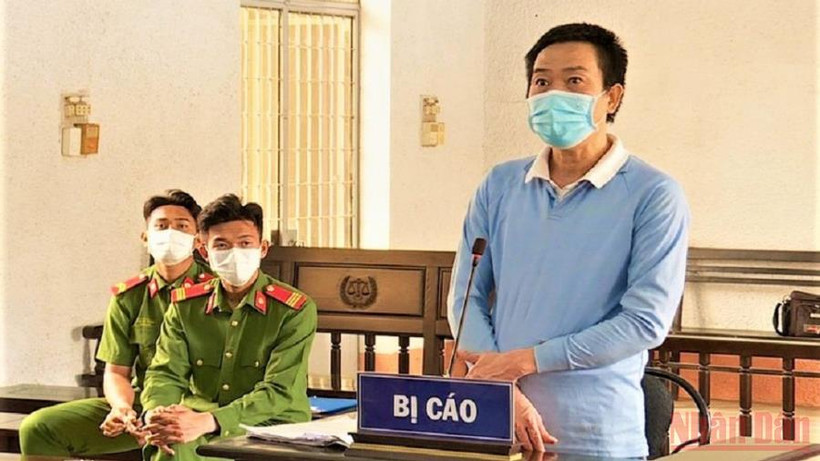 Bị cáo Dương Ngọc Đức tại phiên tòa.