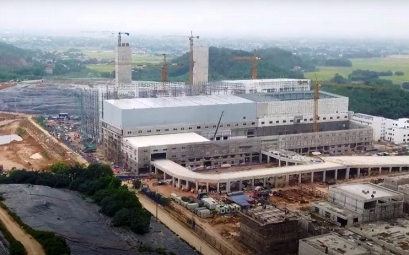 Dự án Nhà máy Điện rác Sóc Sơn. (Ảnh: Ngọc Khánh)