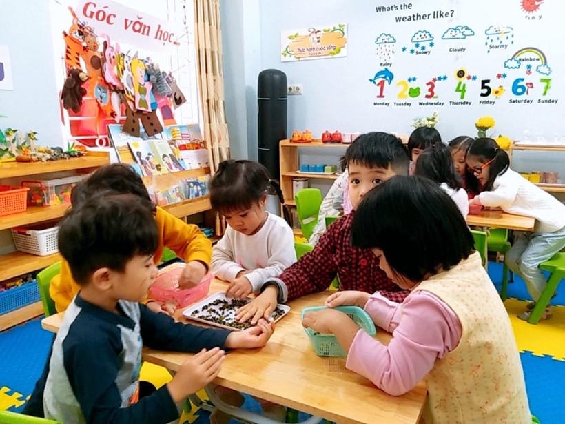 Cần mở lối thoát cho hệ thống trường mầm non ngoài công lập đang trên bờ vực phá sản. (ẢNH: TRƯỜNG V.X)