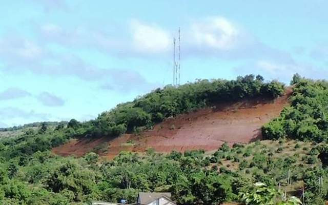 Mặt bằng thi công Dự án trụ sở làm việc Đoàn ca múa nhạc dân tộc tỉnh Đắk Nông, nơi xảy ra sai phạm của các bị can. 